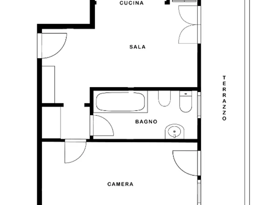 Immagine 31 di Bilocale in vendita  in Via Ischia 5 a San Bartolomeo Al Mare