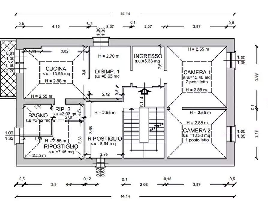 Immagine 41 di Trilocale in vendita  in Via Martiri della Libertà 6 a Campomorone