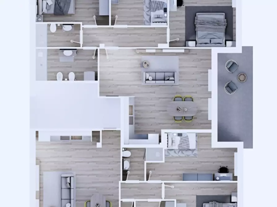 Immagine 3 di Trilocale in vendita  in Piazza Lorenzo Perosi 9 a Rovigo