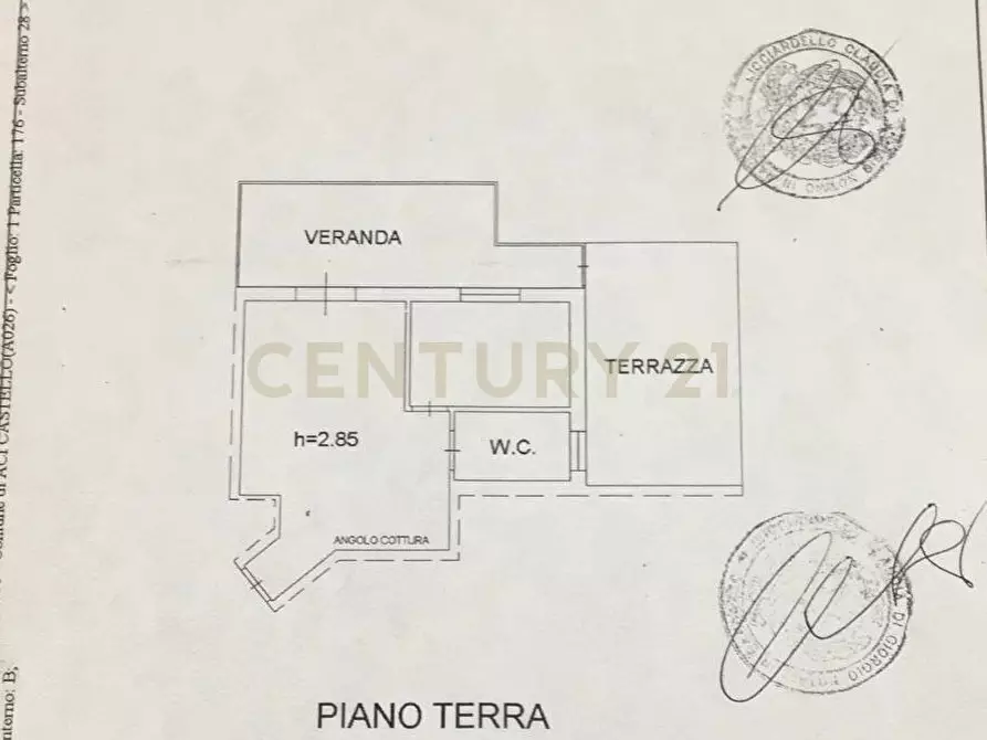 Immagine 30 di Bilocale in vendita  in Via Livorno 101 a Aci Castello