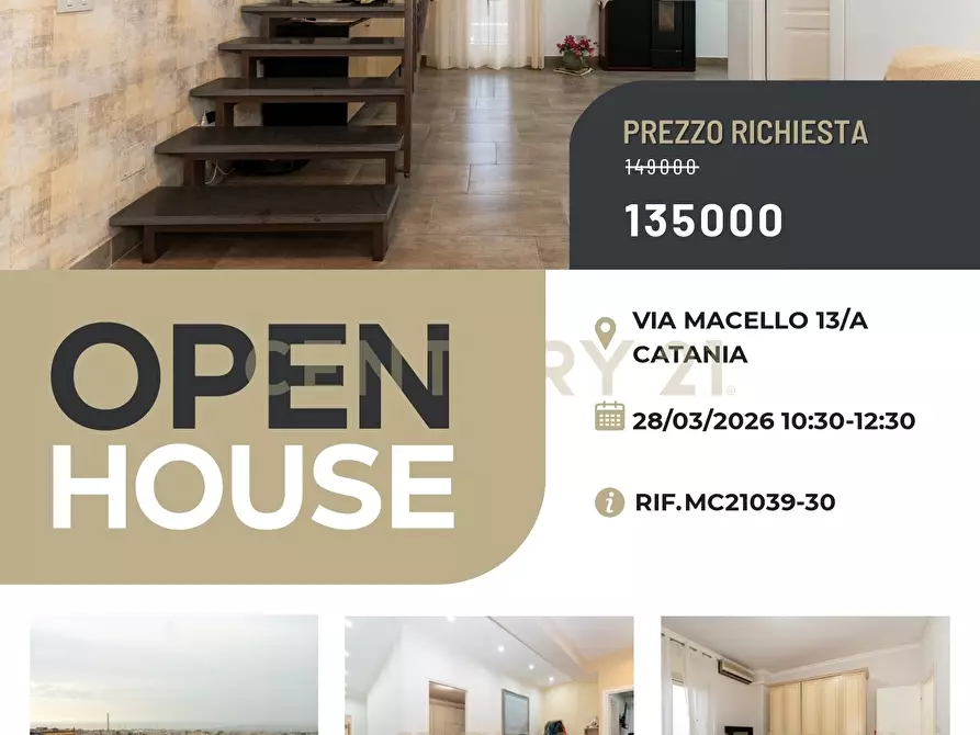 Immagine 1 di Attico in vendita  in Via Macello 13/A a Catania