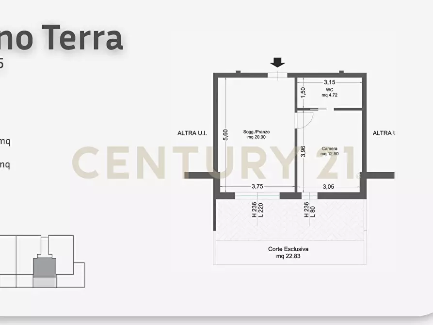 Immagine 11 di Bilocale in vendita  in Via Brasile 28 a Grosseto