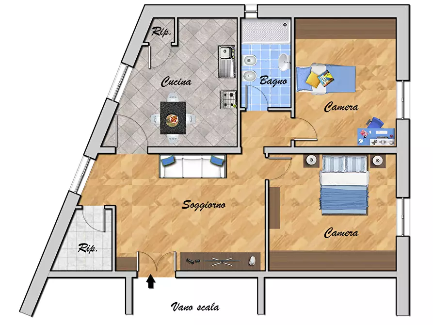 Immagine 30 di Trilocale in vendita  in Corso A. De Stefanis 54 a Genova