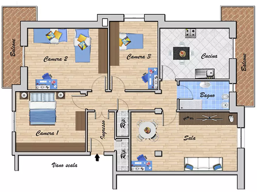 Immagine 50 di Quadrilocale in vendita  in VIA GALLIANO 21 a Genova