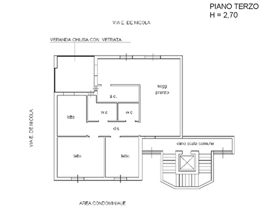 Immagine 9 di Quadrilocale in vendita  in Via E. de Nicola 7 a Lecce