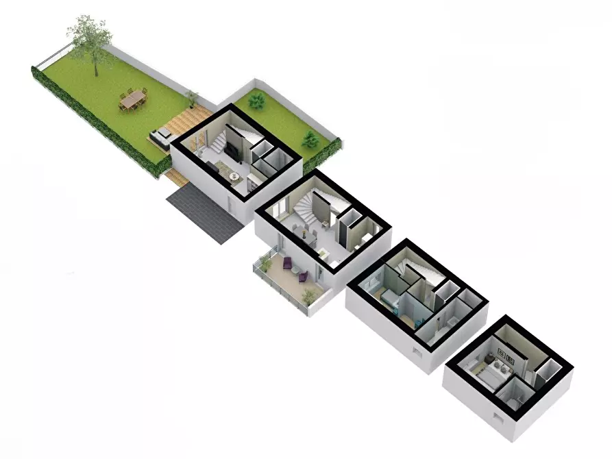 Immagine 3 di Quadrilocale in vendita  in Via Leonardo da Vinci a Erba