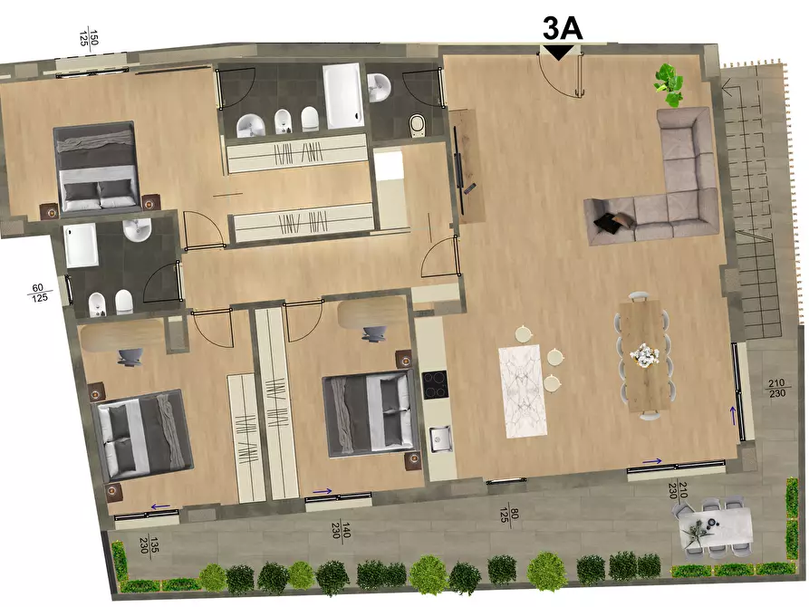 Immagine 19 di Attico in vendita  in Via Vincenzo Balsamo 6 a Lecce