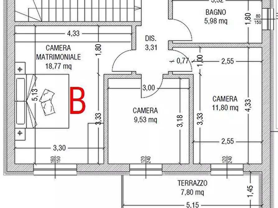 Immagine 15 di Casa trifamiliare in vendita  a Brescia