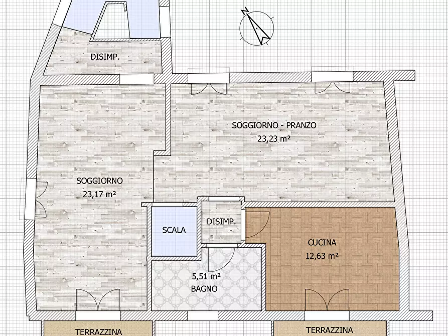 Immagine 2 di Porzione di casa in vendita  in Piazza Bastione 73 a Massa