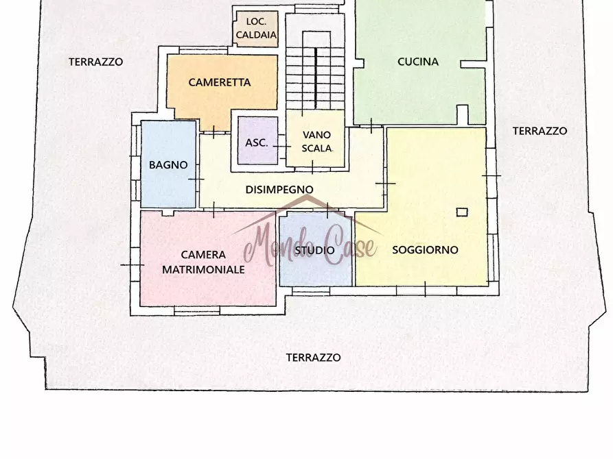 Immagine 64 di Attico in vendita  in Viale Eugenio Chiesa 21 a Massa