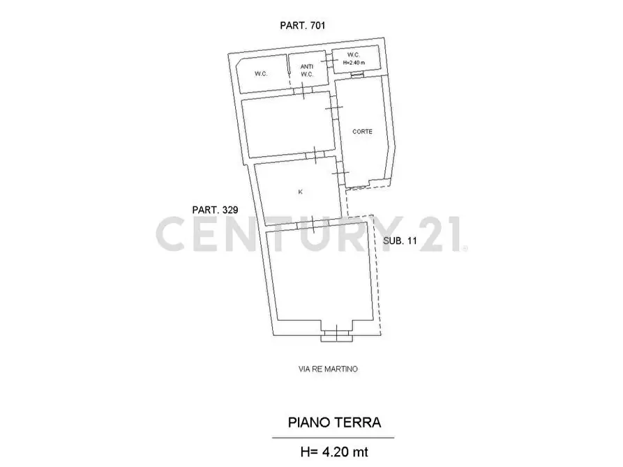 Immagine 34 di Trilocale in vendita  in Via Re Martino 56 a Catania