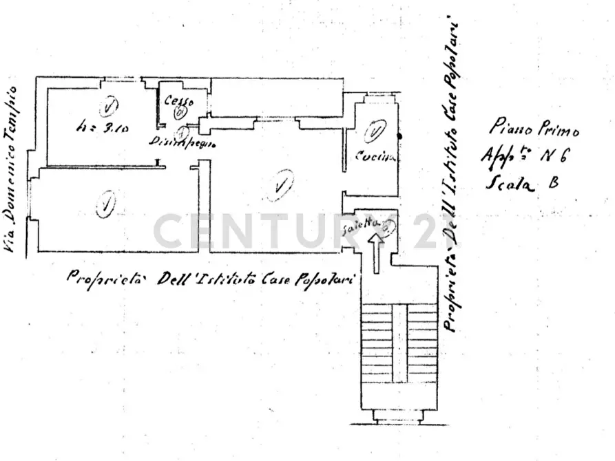 Immagine 15 di Appartamento in vendita  in Via Domenico Tempio 30 a Catania