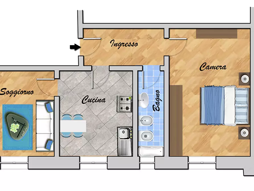 Immagine 26 di Bilocale in vendita  in VIA ANDREA DEL SARTO 26 a Genova