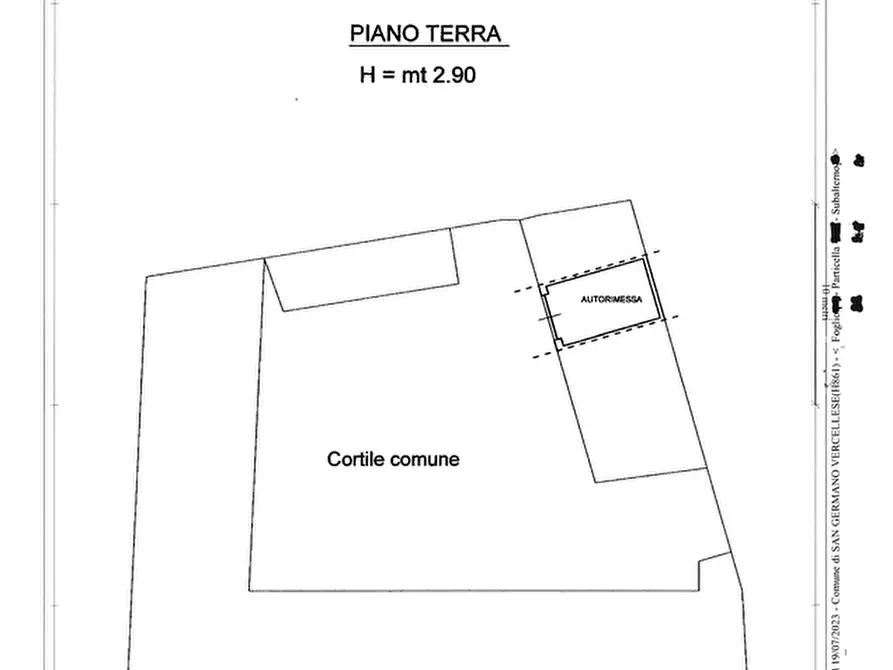 Immagine 45 di Palazzo in vendita  in via Galileo Ferraris 2 a San Germano Vercellese