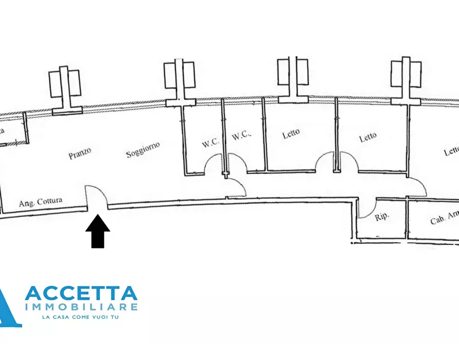 Immagine 19 di Trilocale in vendita  in Piazzale Dante Alighieri a Taranto
