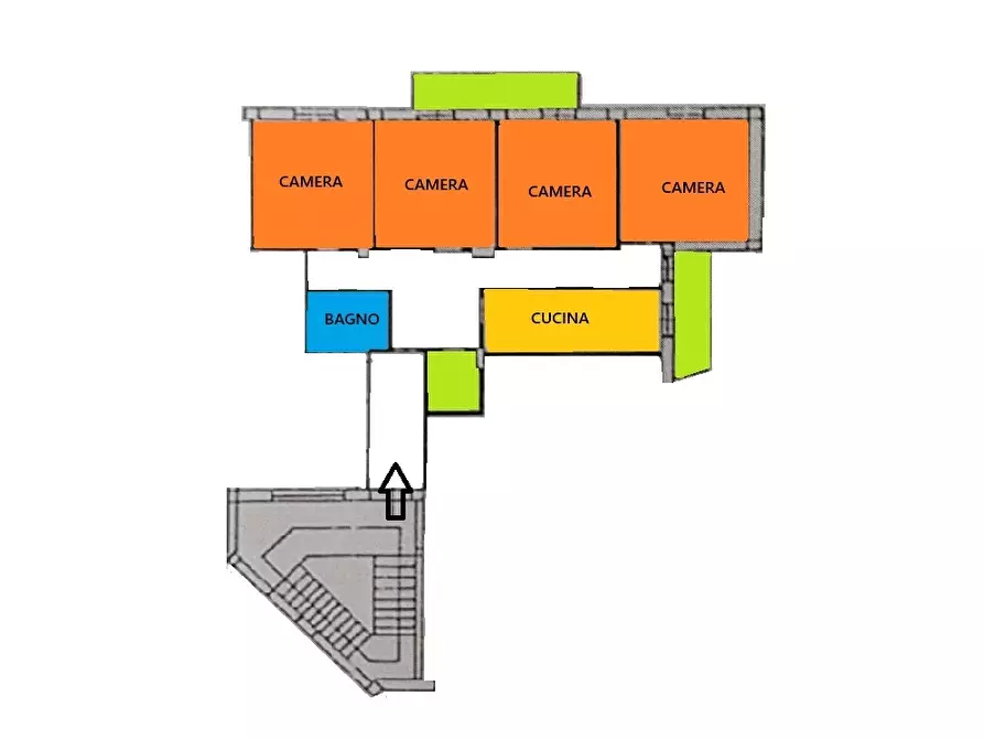 Immagine 12 di Quadrilocale in vendita  in Via Francesco Manzo 15 a Salerno