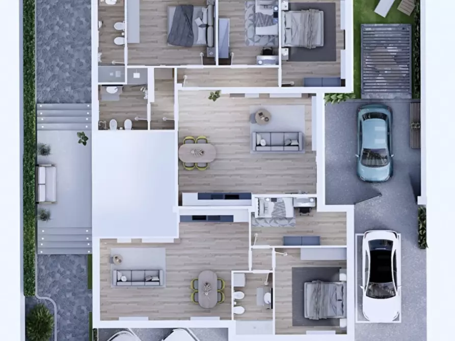 Immagine 4 di Quadrilocale in vendita  in Via Amerigo Vespucci 9A a Rovigo