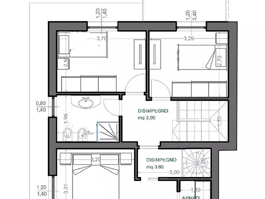 Immagine 22 di Casa trifamiliare in vendita  in Via Bologna 17 a Castelnuovo Magra