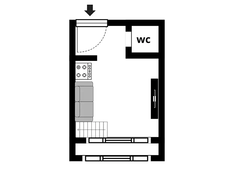 Immagine 10 di Monolocale in vendita  a Roma