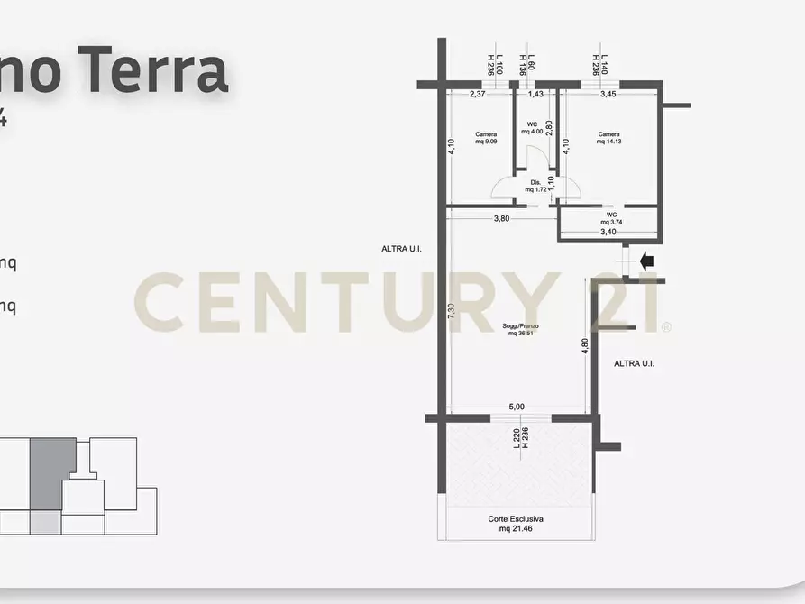 Immagine 9 di Trilocale in vendita  in Via Brasile 28 a Grosseto