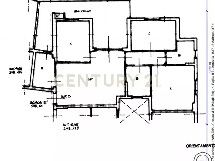 Immagine 43 di Quadrilocale in vendita  in Via Moggio Udinese 28 a Roma
