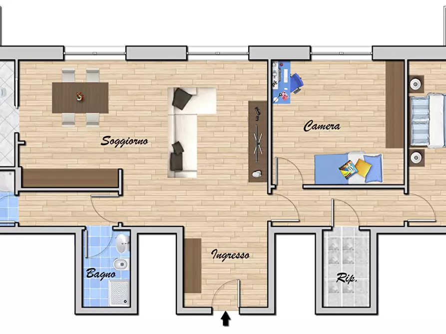 Immagine 42 di Trilocale in vendita  in VIA DELL'INSURREZIONE 12A a Genova
