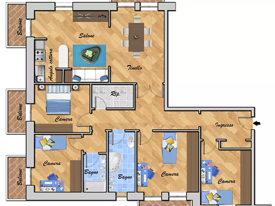 Immagine 62 di Pentalocale in vendita  in VIA GIOVANNI ARRIVABENE 15 a Genova