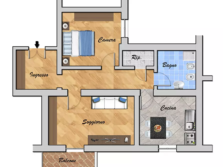 Immagine 31 di Bilocale in vendita  in VIA ANDREA DEL SARTO 15 a Genova