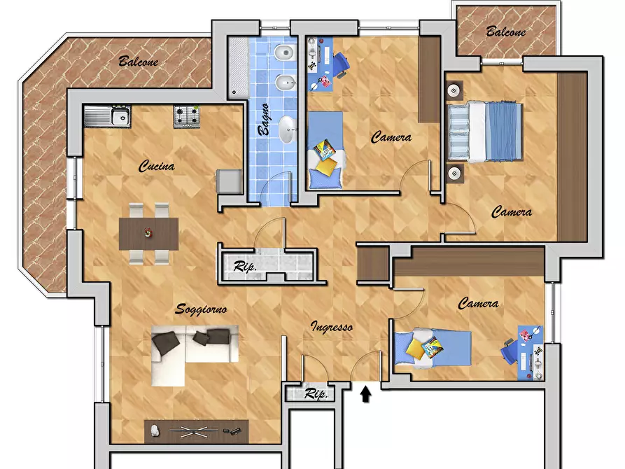 Immagine 48 di Quadrilocale in vendita  in VIA ANTICA ROMANA DI PEGLI 13 a Genova