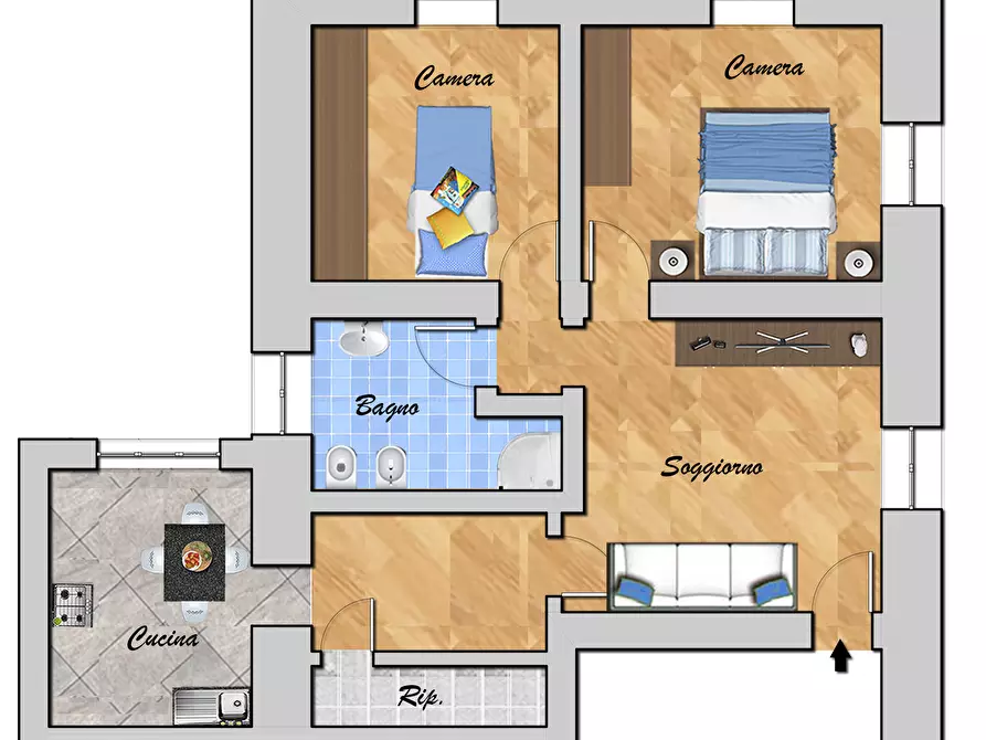 Immagine 27 di Trilocale in vendita  in VIA CHIARAVAGNA 5 a Genova