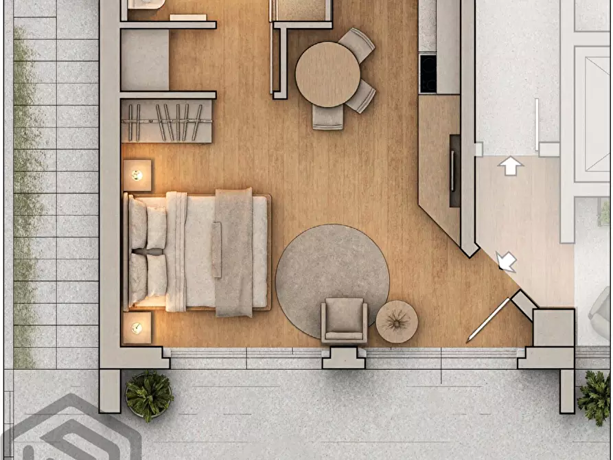 Immagine 1 di Monolocale in vendita  in Viale Aldo Moro 44 a Como