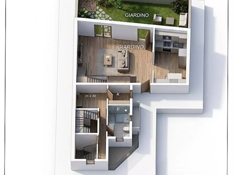 Immagine 17 di Quadrilocale in vendita  in Via Eduardo Scarfoglio 15B a Giugliano In Campania