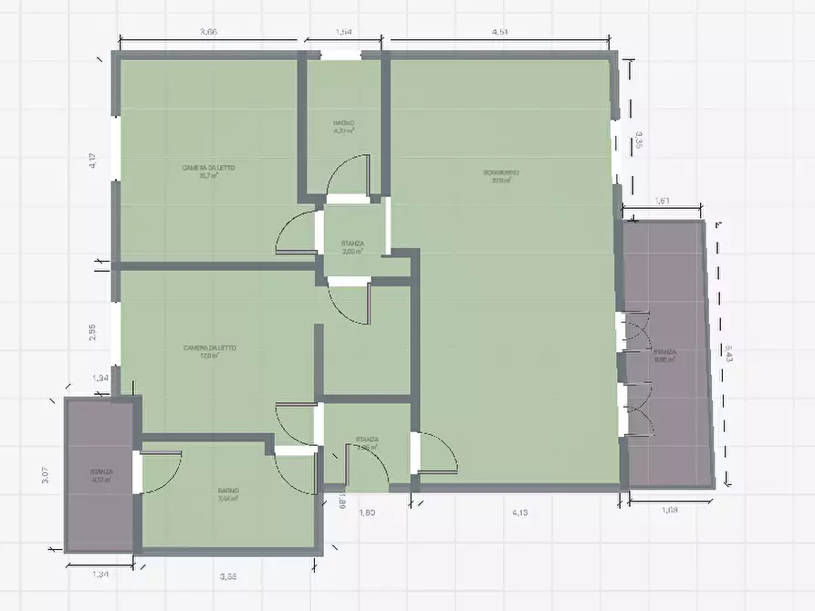 Immagine 29 di Trilocale in vendita  in Via Veronese 15 a Cesena