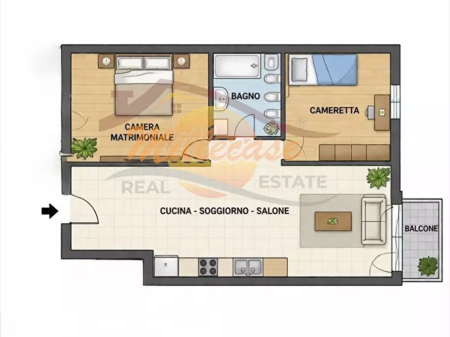 Immagine 10 di Trilocale in vendita  in Via Santi Amato a Siracusa