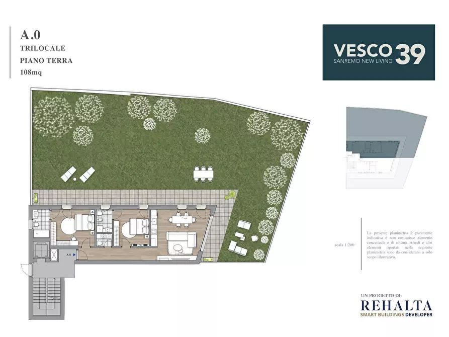 Immagine 19 di Trilocale in vendita  in Via Vesco 39 a San Remo