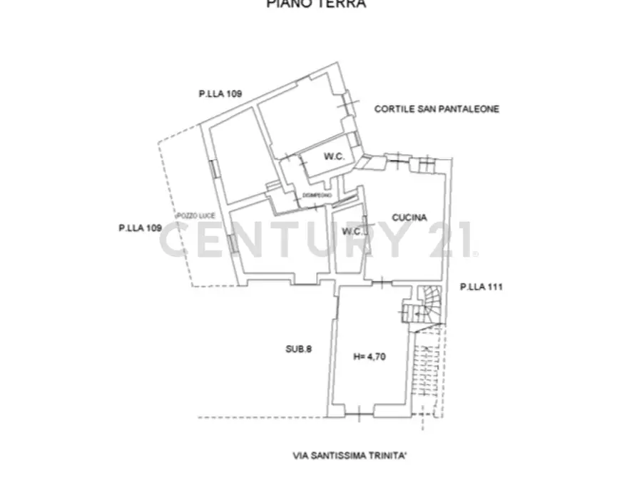 Immagine 47 di Porzione di casa in vendita  in Via Santissima Trinità 25 a Catania