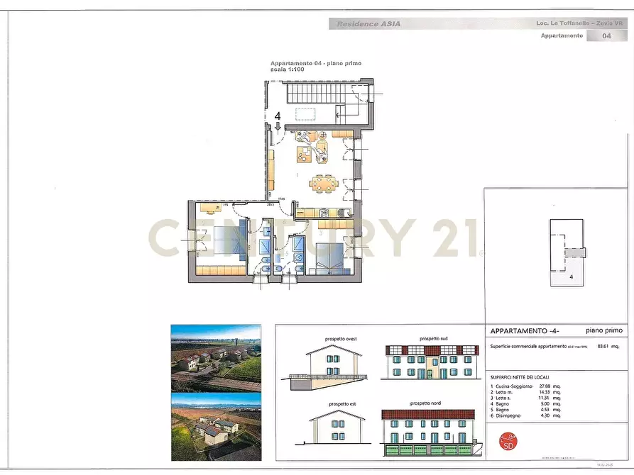 Immagine 4 di Trilocale in vendita  in Via Toffanelle Nuove a Zevio