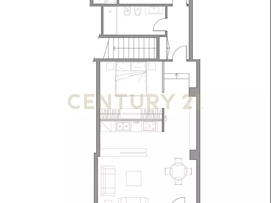 Immagine 13 di Loft/Open space in vendita  in Via dell'Olmata 30 a Roma