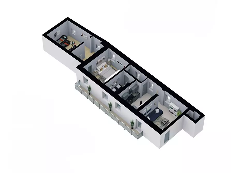 Immagine 2 di Bilocale in vendita  in Via Leonardo da Vinci a Erba