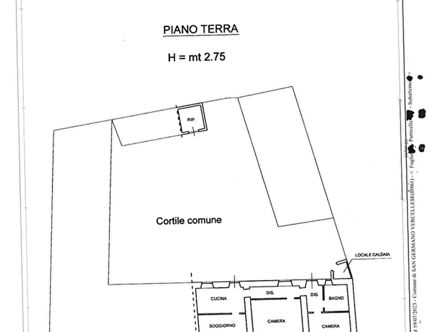 Immagine 43 di Palazzo in vendita  in via Galileo Ferraris 2 a San Germano Vercellese