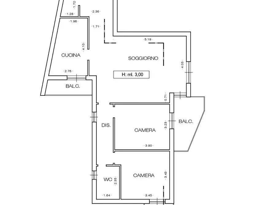 Immagine 14 di Trilocale in vendita  in Via della Conciliazione 36 a Como