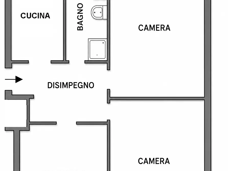 Immagine 21 di Trilocale in vendita  in Via Chivasso 27/A a Vercelli