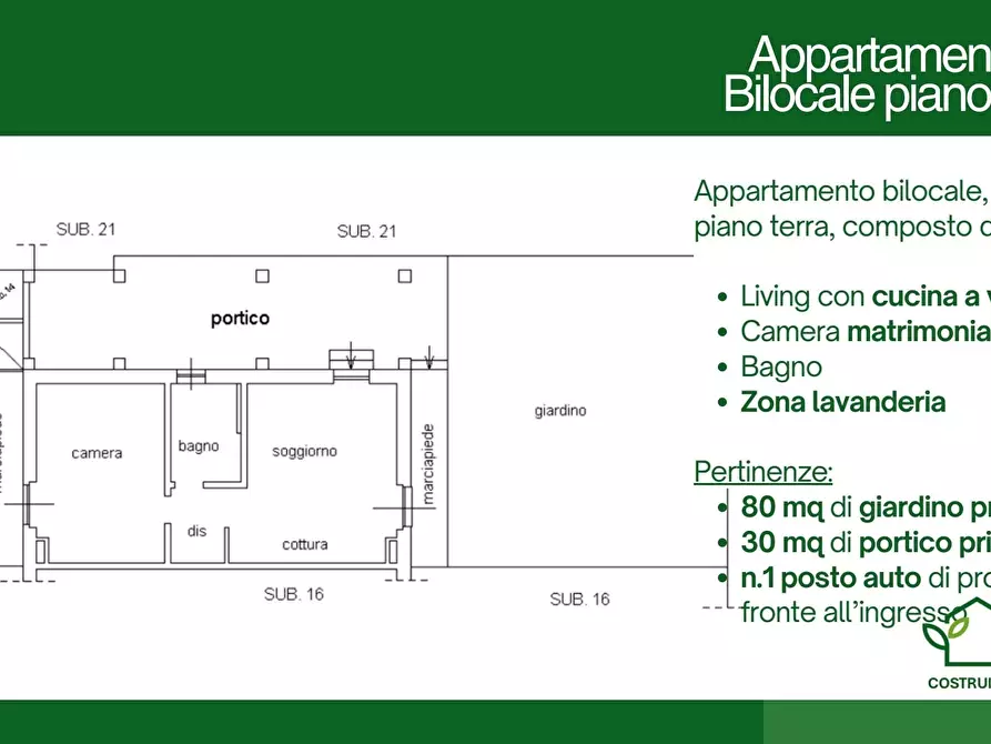 Immagine 8 di Bilocale in vendita  a Sarzana