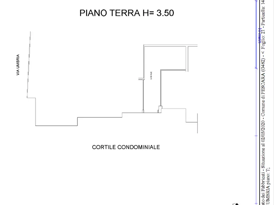 Immagine 2 di Garage in vendita  in Via Umbria 11 a Pescara