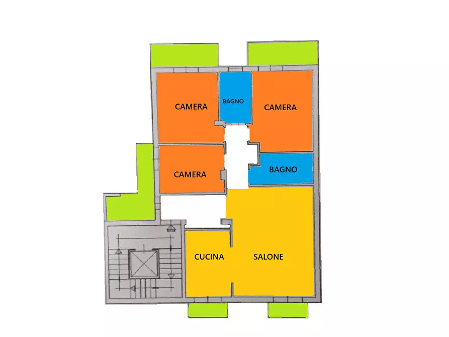 Immagine 12 di Trilocale in vendita  in Via Miseno 60 a Frattamaggiore