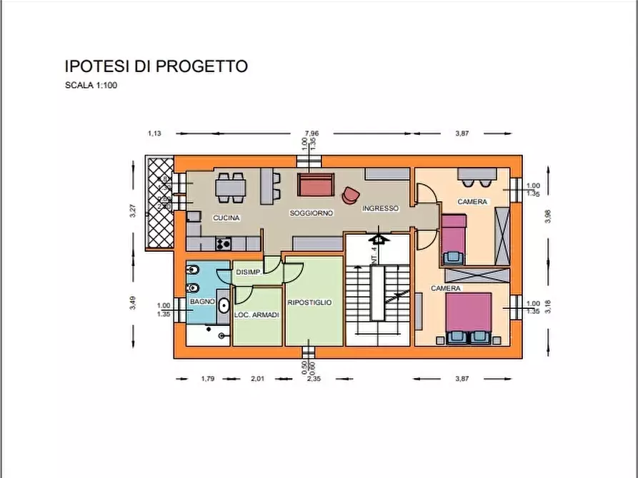 Immagine 39 di Trilocale in vendita  in Via Martiri della Libertà 6 a Campomorone