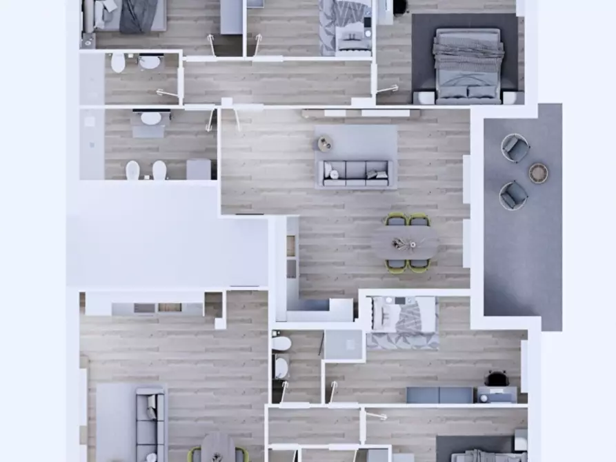 Immagine 2 di Quadrilocale in vendita  in Via Amerigo Vespucci 9 a Rovigo