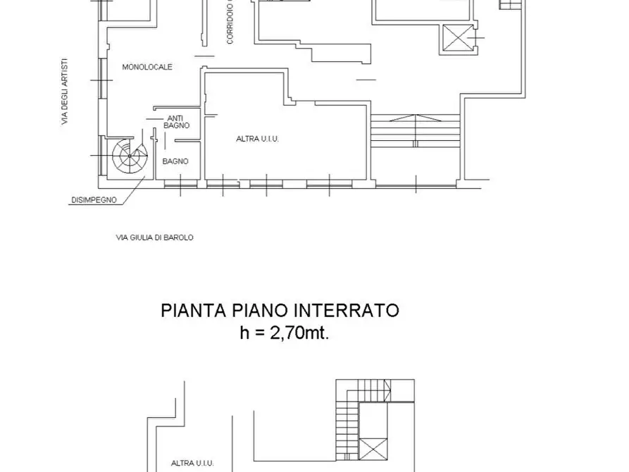 Immagine 26 di Bilocale in vendita  in Via Giulia di Barolo 22 a Torino