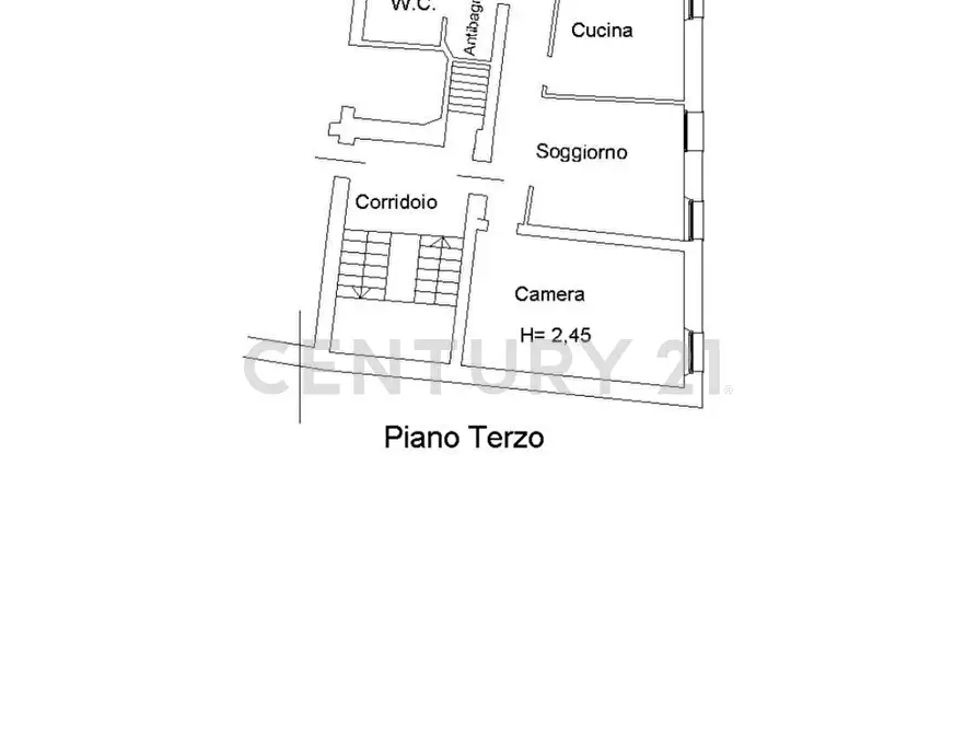 Immagine 1 di Trilocale in affitto  in Via Venti Settembre 1 a Verona