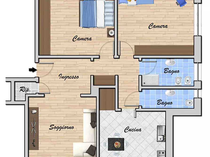 Immagine 24 di Trilocale in vendita  in VIA GIAN PIETRO SERY 14A a Genova